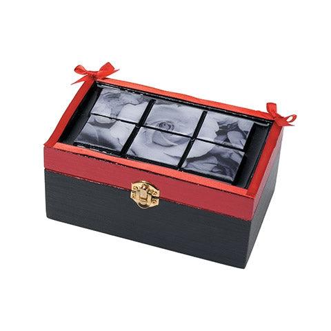 Wooden Boxes With Recessed Lid (6 Pack) - EconoCrafts