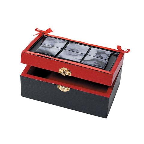 Wooden Boxes With Recessed Lid (6 Pack) - EconoCrafts