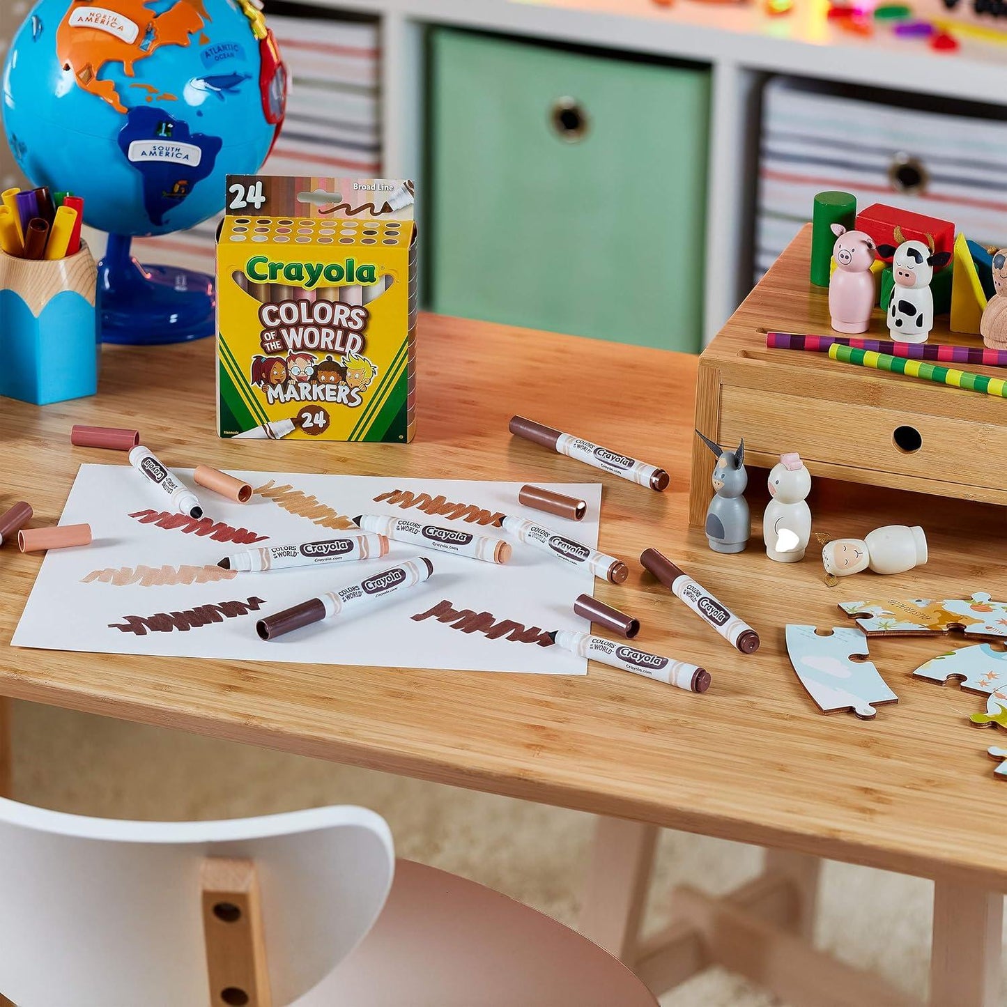 Crayola Colors of The World Washable Markers - 24 Colors