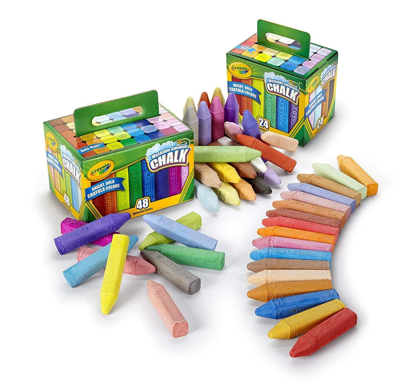 Crayola Washable Sidewalk Chalk - 48 Colors - EconoCrafts
