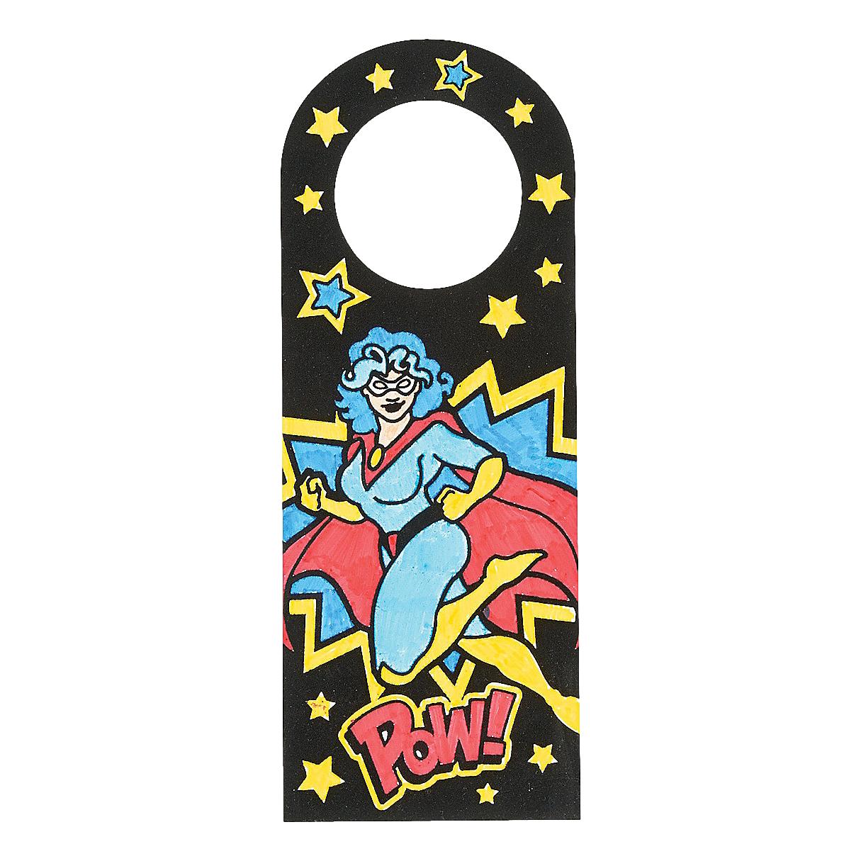 CYO Superhero Doorknob Hangers (12 Pack)