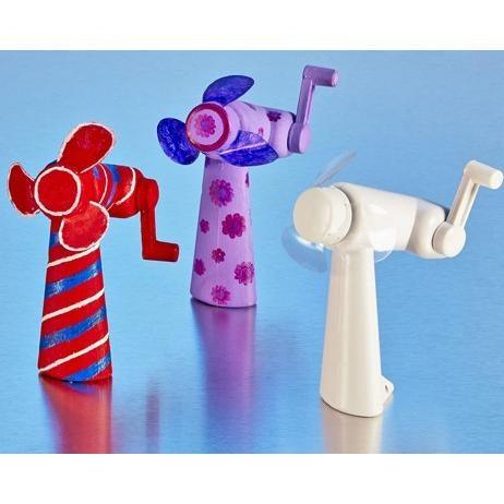 CYO Hand Crank Fans (12 Pack) - EconoCrafts