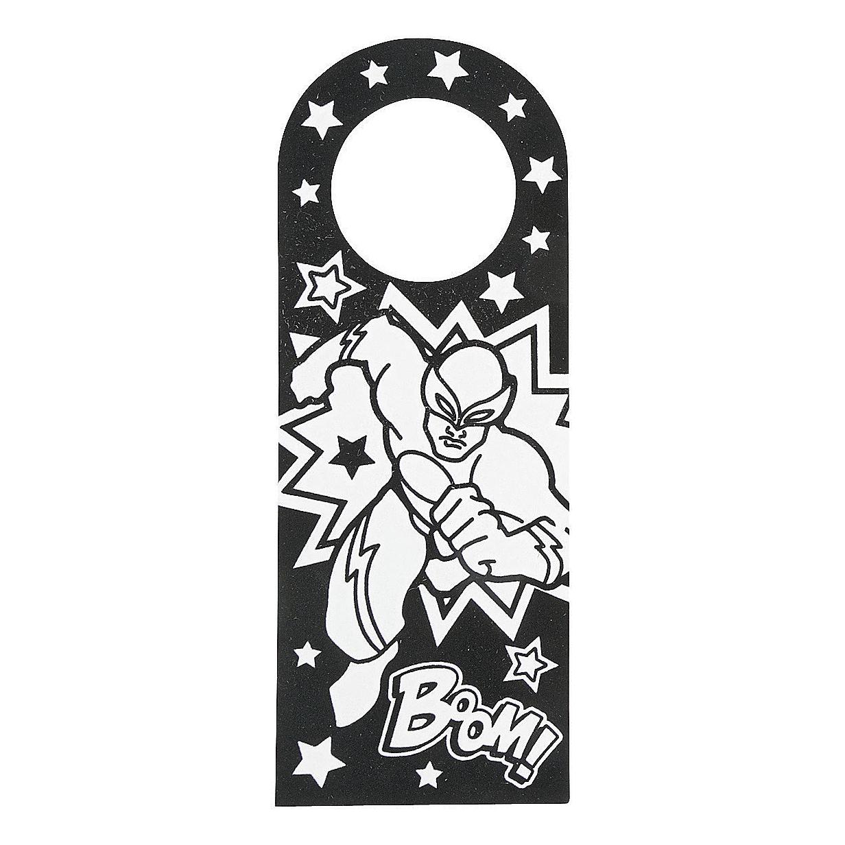 CYO Superhero Doorknob Hangers (12 Pack)