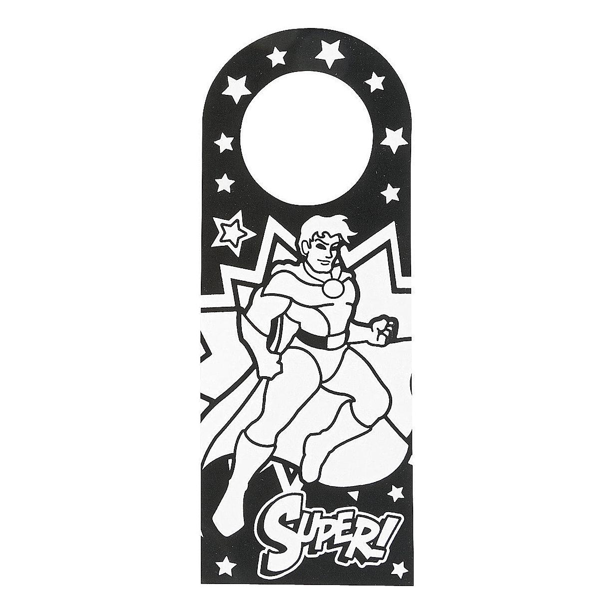 CYO Superhero Doorknob Hangers (12 Pack)