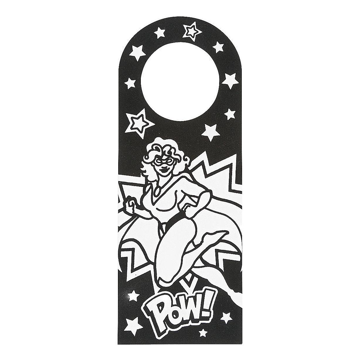 CYO Superhero Doorknob Hangers (12 Pack)