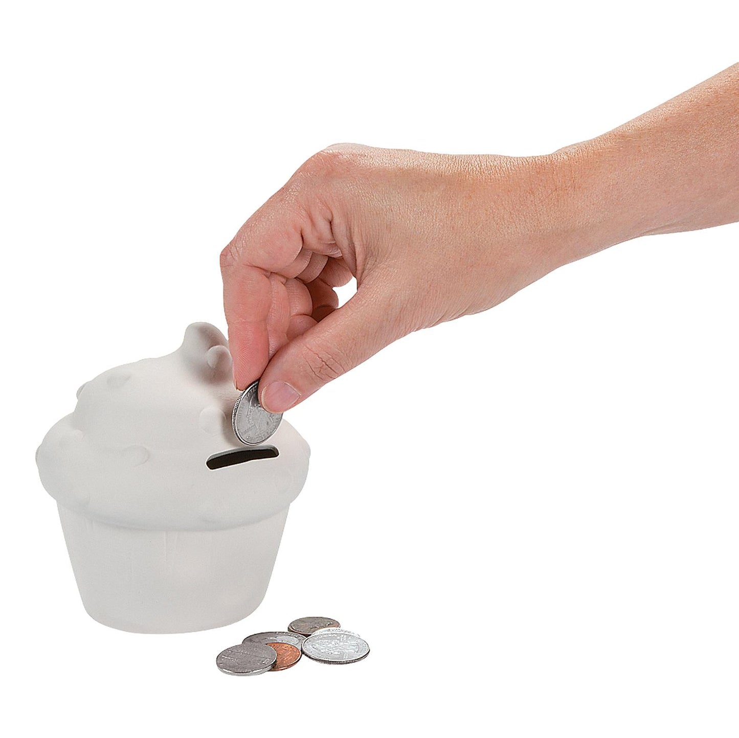 Ceramic Cupcake Banks (12 Pack) - EconoCrafts
