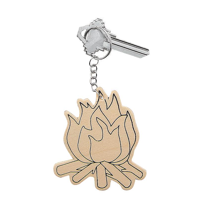 Color Your Own Camp Keychains (12 Pack)