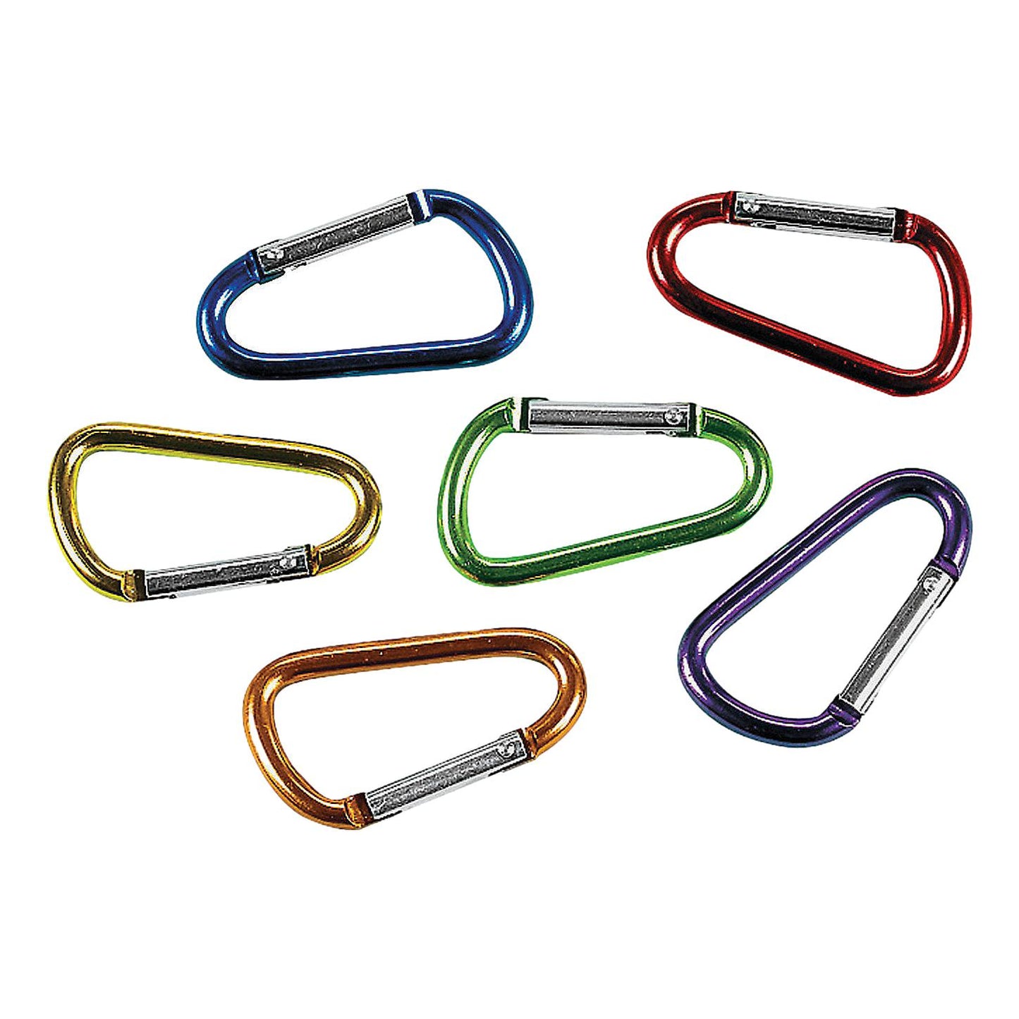 Colorful Keychain Carabiner Clips (50 Pack)