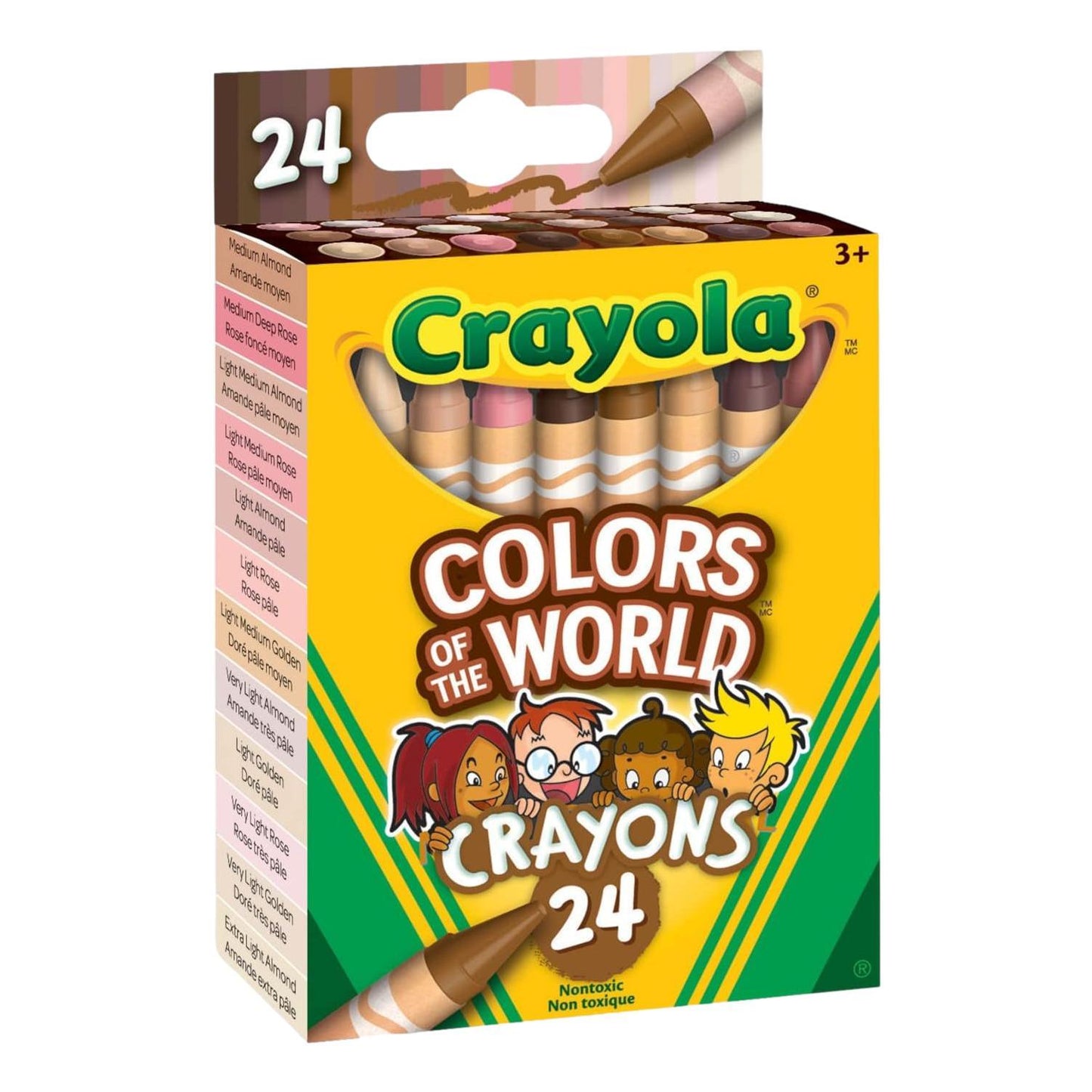 Crayola Colors of The World Crayons - 24 Colors - EconoCrafts