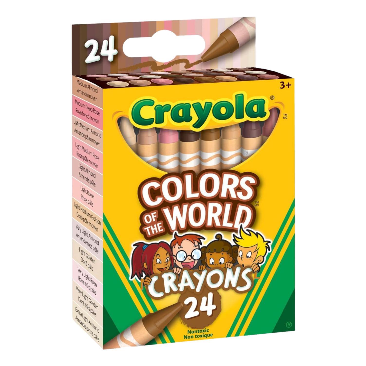 Crayola Colors of The World Crayons - 24 Colors - EconoCrafts