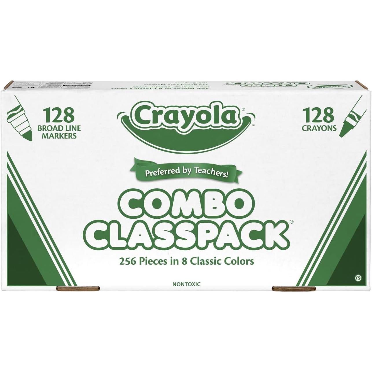 Crayola Crayon & Marker Combo Classpack - 8 Colors (256 Pack)