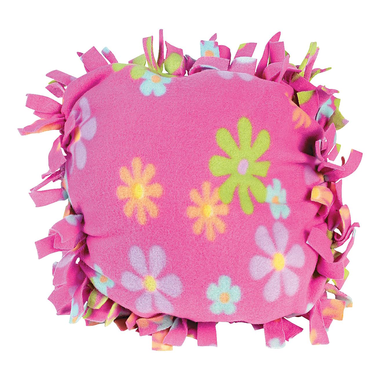 DIY Flower Fleece Tied Pillows (6 Pack)