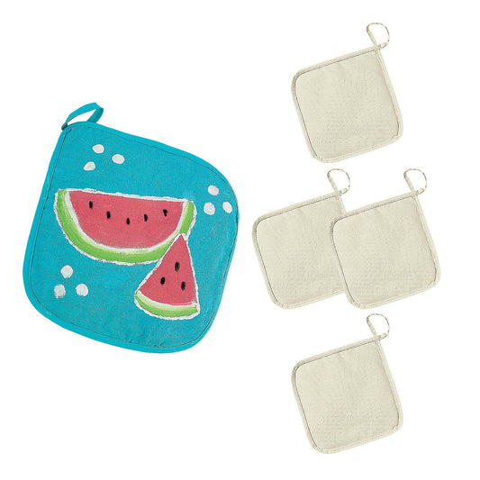 DIY Canvas Pot Holders (12 Pack)