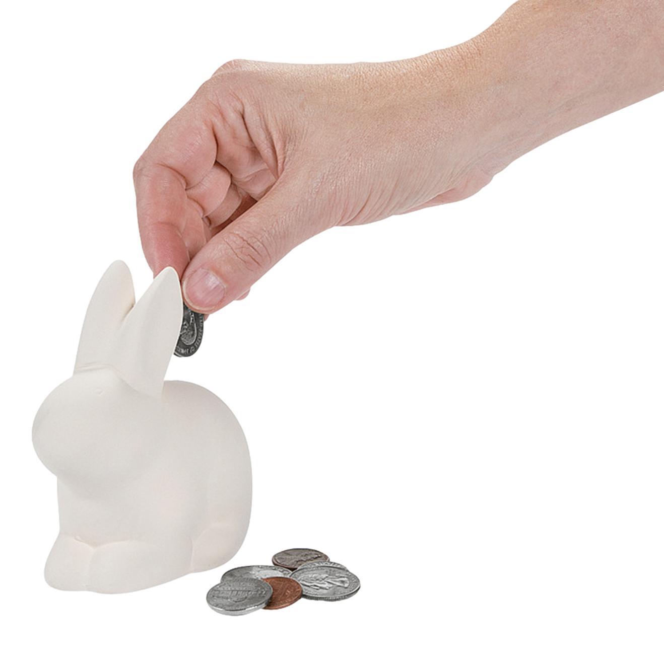 DIY Ceramic Bunny Banks (12 Pack) - EconoCrafts