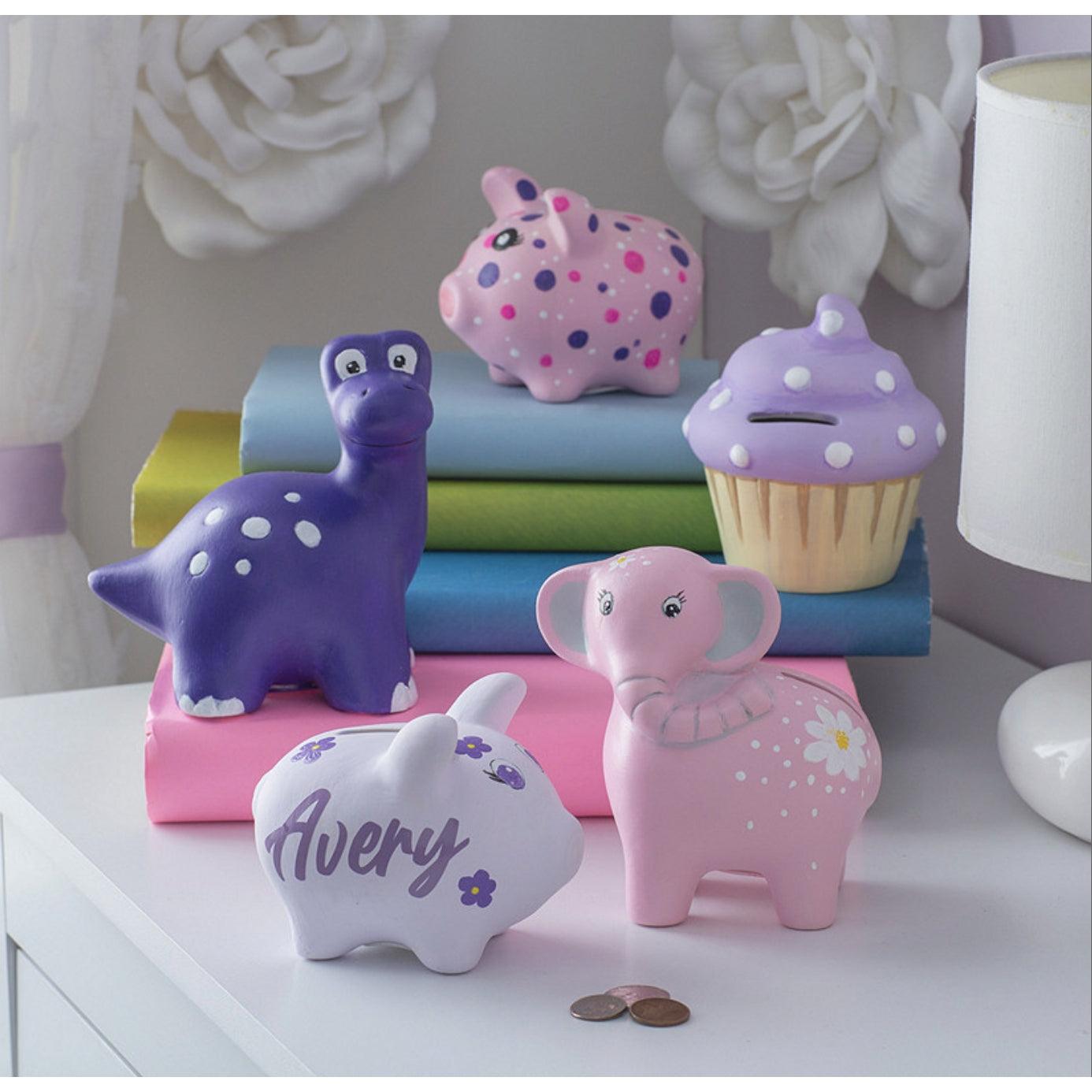 DIY Ceramic Elephant Banks (12 Pack) - EconoCrafts