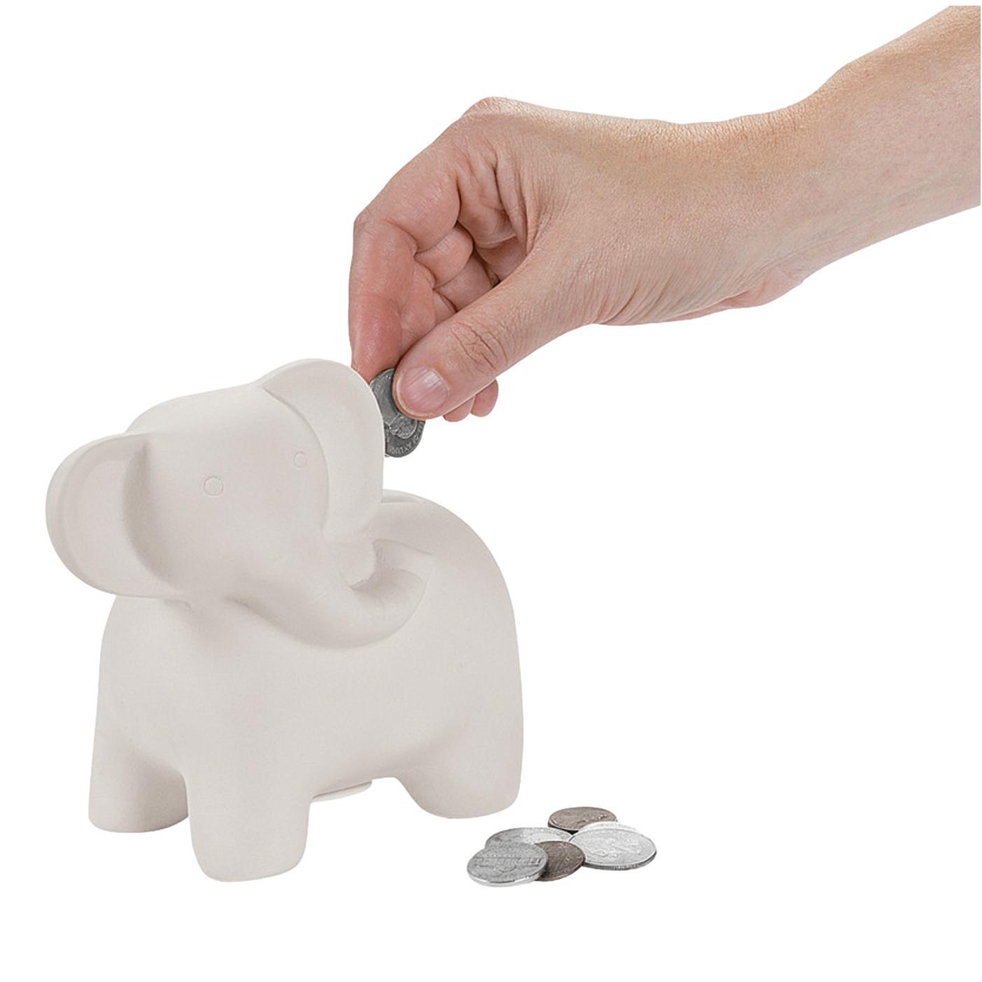 DIY Ceramic Elephant Banks (12 Pack) - EconoCrafts