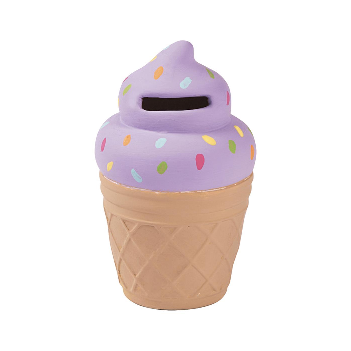 DIY Ceramic Ice Cream Cone Banks (12 Pack) - EconoCrafts