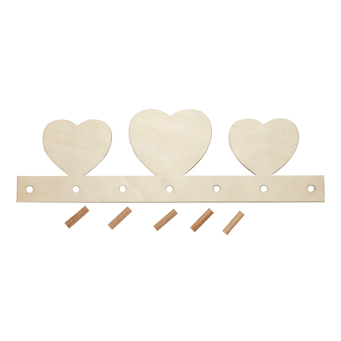 DIY Wooden Heart Racks (12 Pack) - EconoCrafts