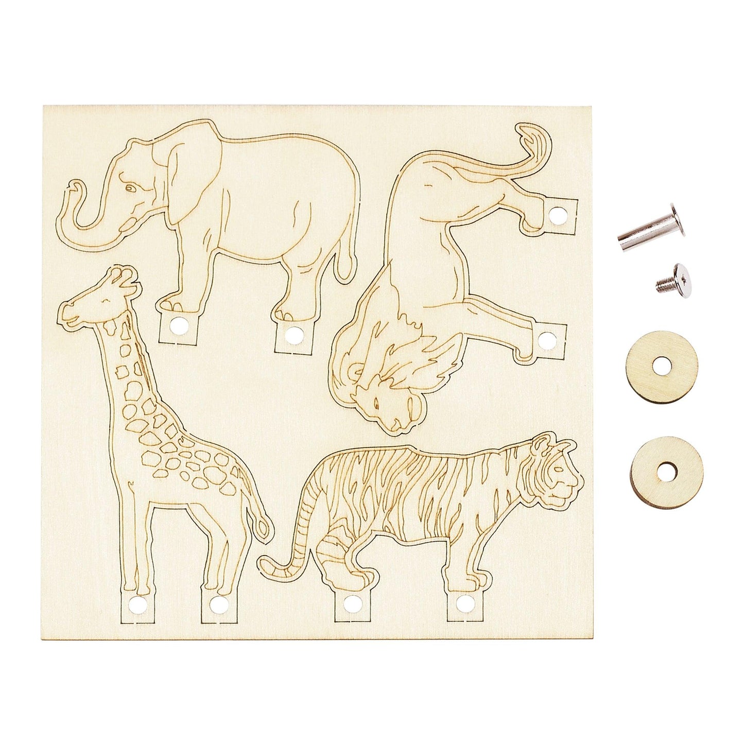 Rolling Safari Animals (12 Pack) - EconoCrafts