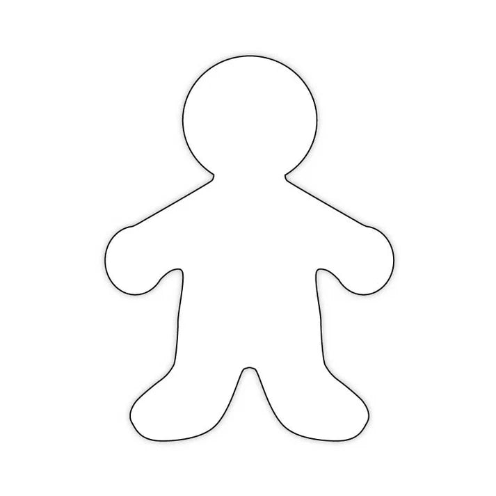White Paper Kid Cut Outs - 5" (25 Pack)