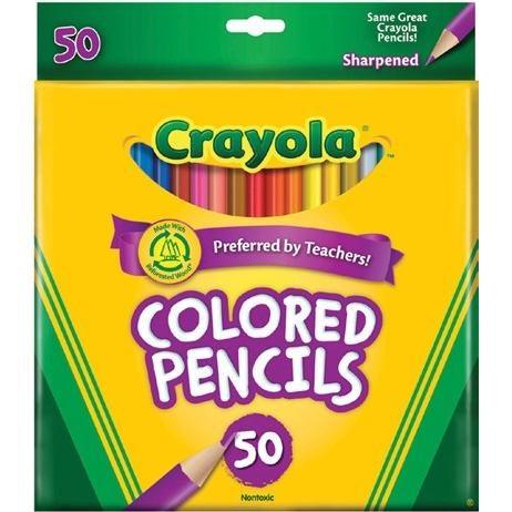 Crayola Pencils - 50 Colors - EconoCrafts