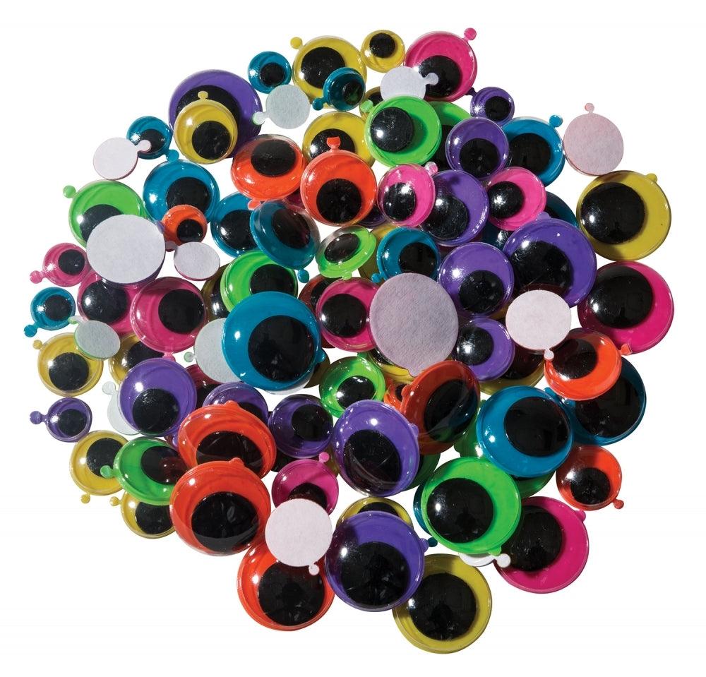 Neon Colored Googly Eyes (160 Pack) - EconoCrafts