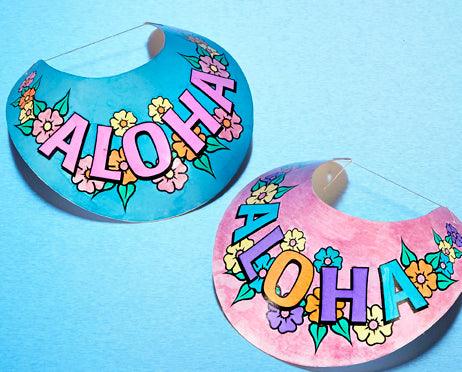CYO Aloha Visors (24 Pack) - EconoCrafts