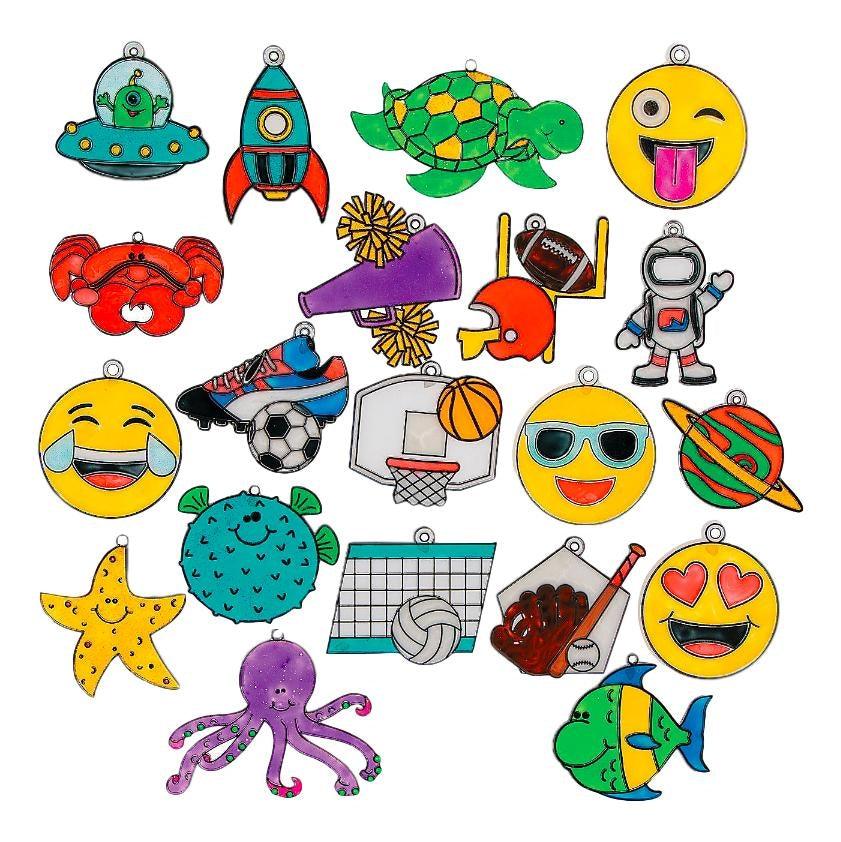 Assorted Suncatchers - 4" (12 Pack) - EconoCrafts
