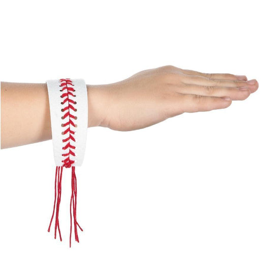 DIY Baseball Stitching Bracelets (12 Pack) - EconoCrafts