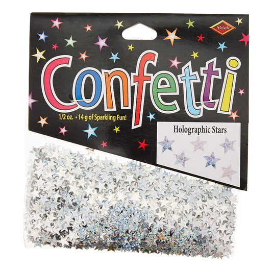 Holographic Stars Confetti - 1/2 oz - EconoCrafts