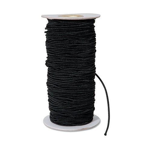 Elastic Cord - 2 mm - Black - EconoCrafts