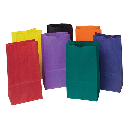 Bright Colored Paper Bags (28 Pack) - EconoCrafts