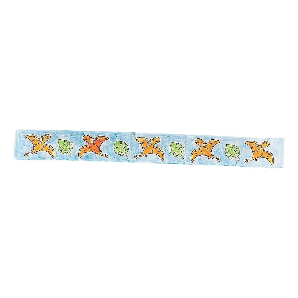 Color Your Own Dinosaur Slap Bracelets (48 Pack)