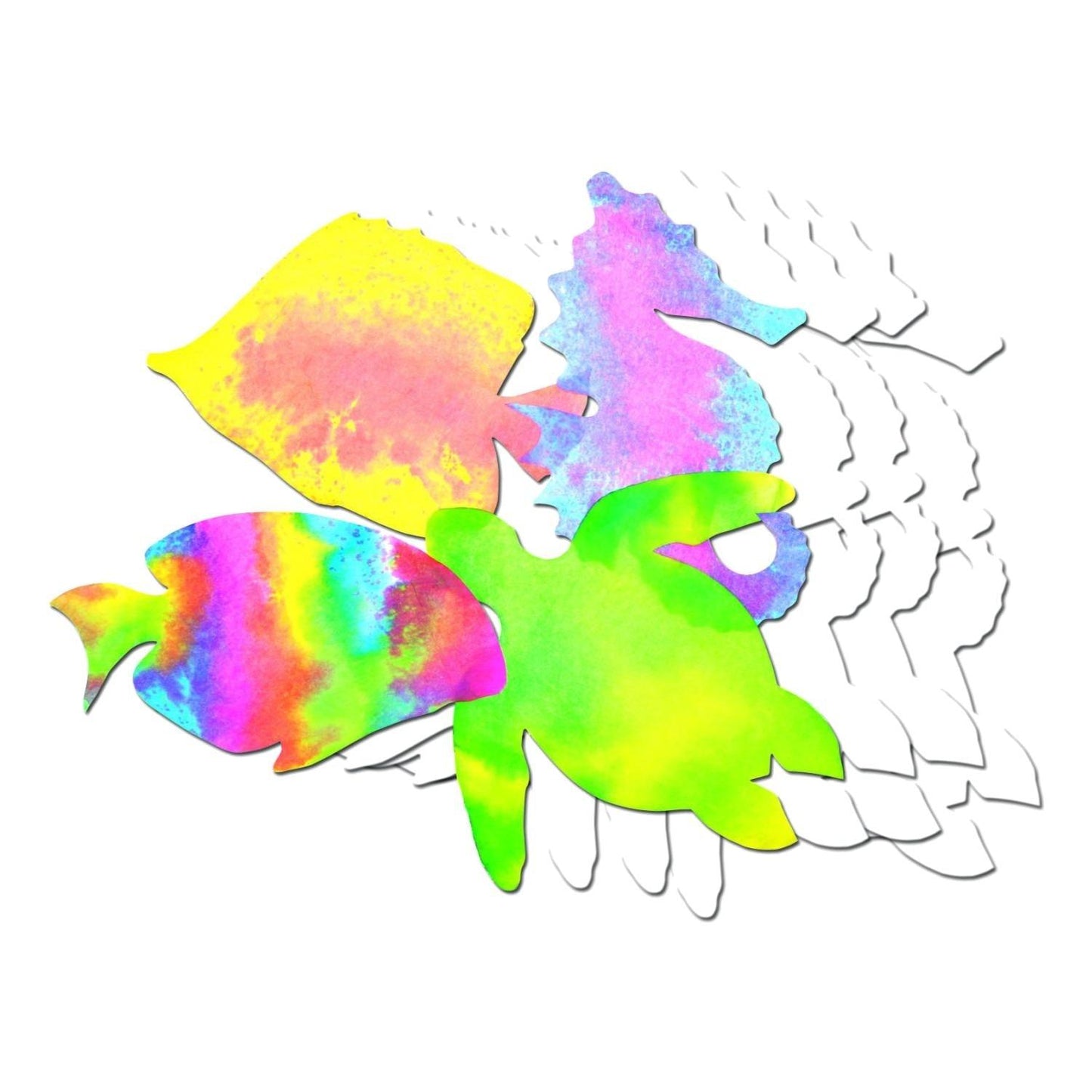 Color Diffusing Sea-Life Shapes (48 Pack) - EconoCrafts