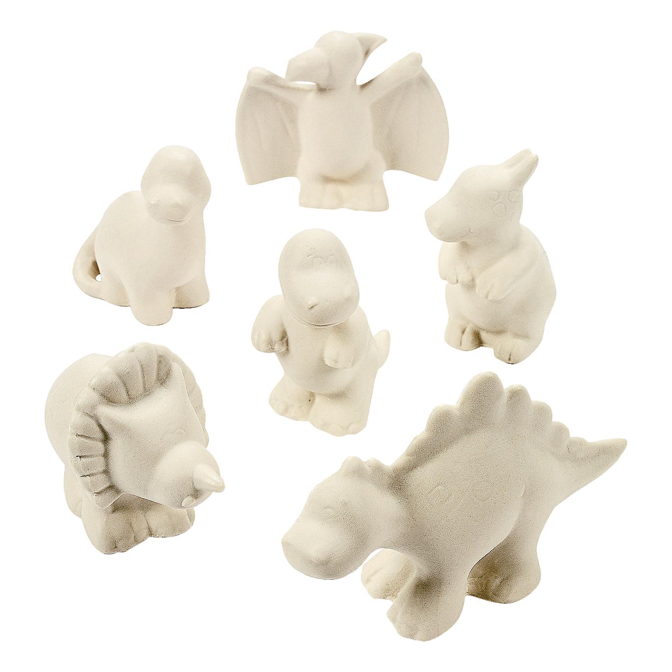DIY Mini Ceramic Dinosaurs (12 Pack)