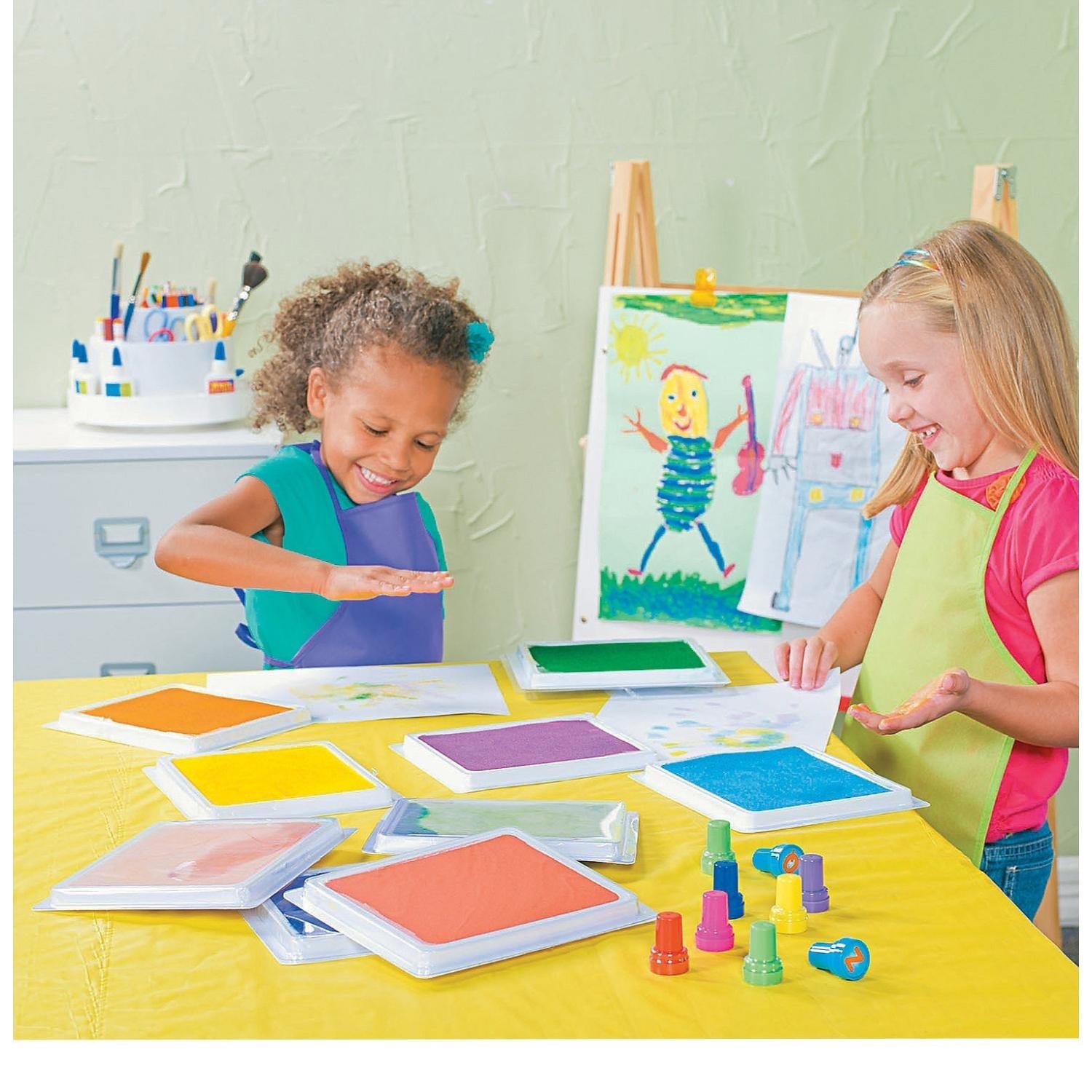 Colorful Kid's Aprons (12 Pack) - EconoCrafts