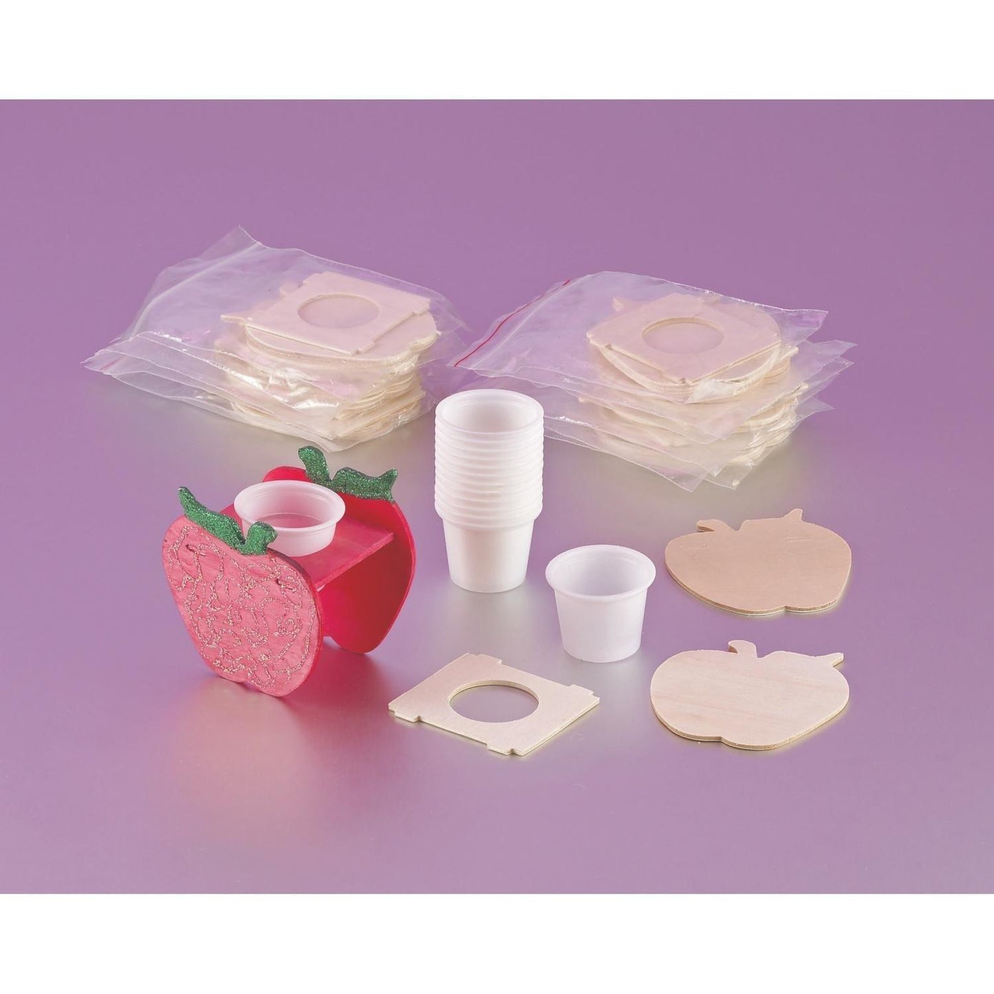 Bite N' Apple Dish (12 Pack) - EconoCrafts
