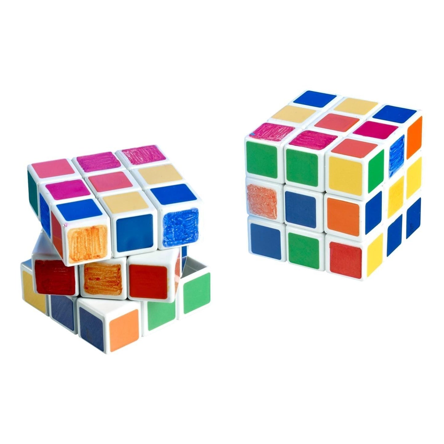 Color Your Own Puzzle Cubes (12 Pack) - EconoCrafts