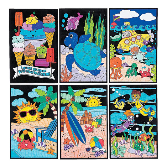 CYO Fuzzy Summer Posters (Pack) - EconoCrafts