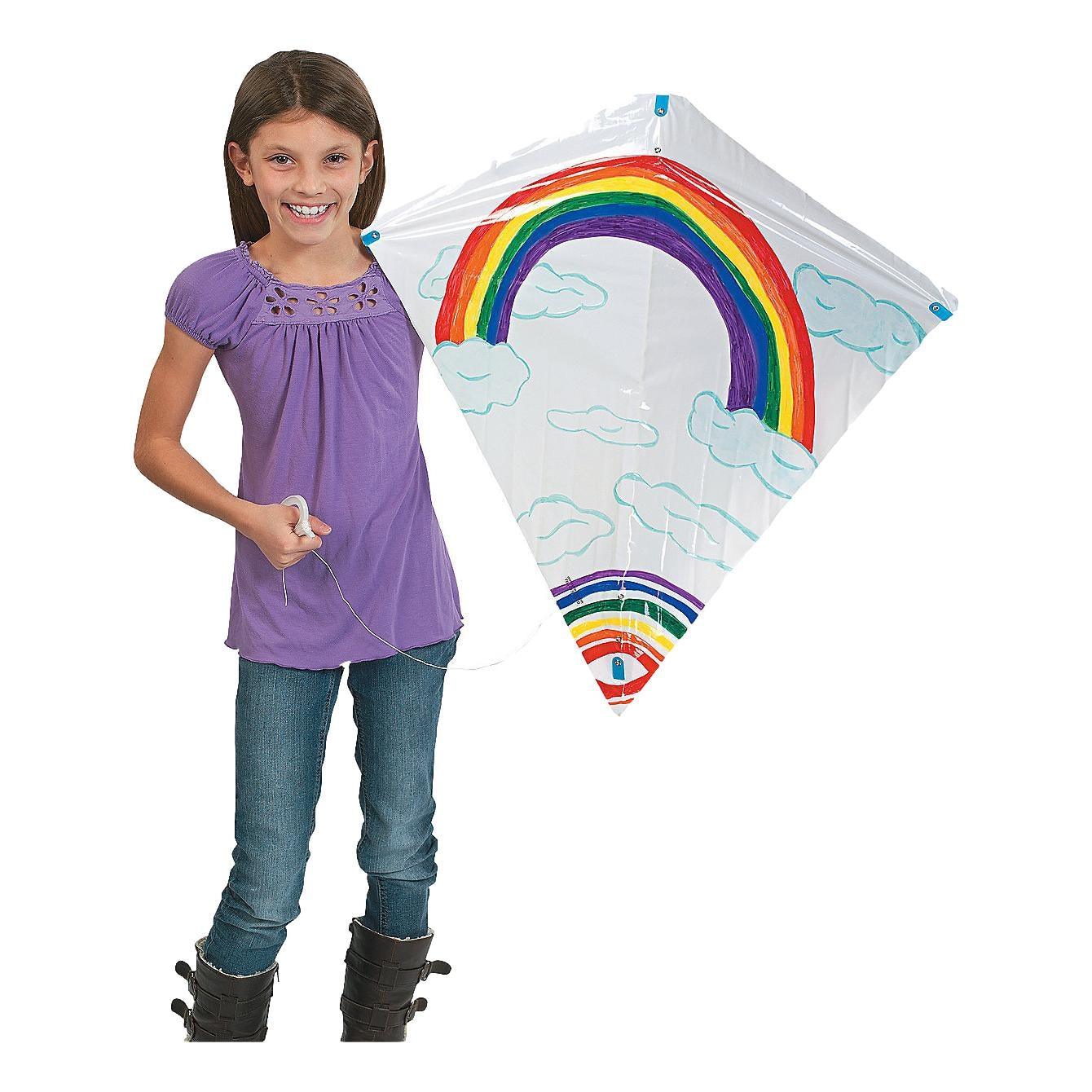 DIY Plastic Kites (12 Pack) - EconoCrafts