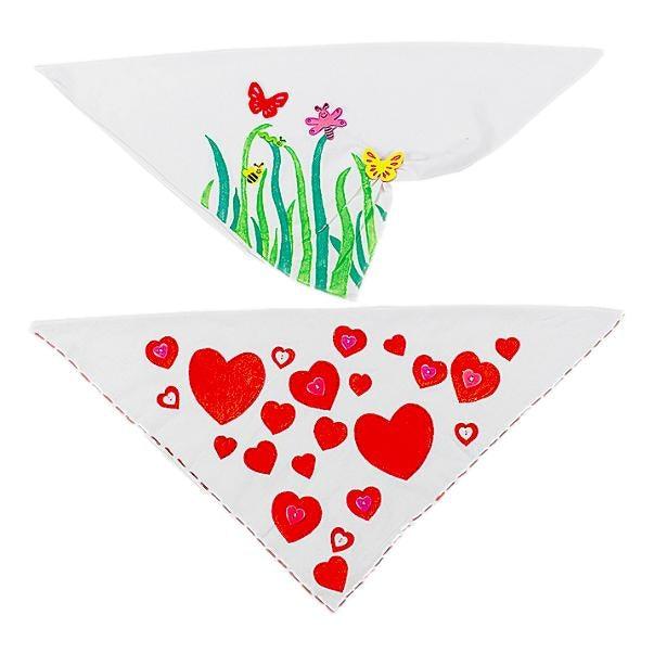 DIY White Bandanas (12 Pack) - EconoCrafts
