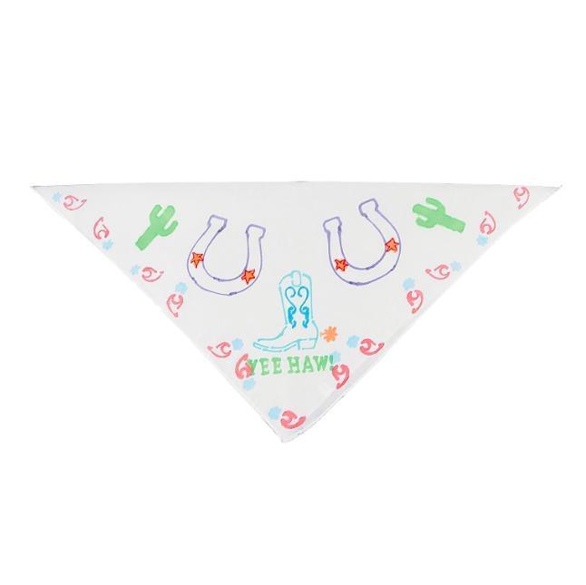 DIY White Bandanas (12 Pack) - EconoCrafts