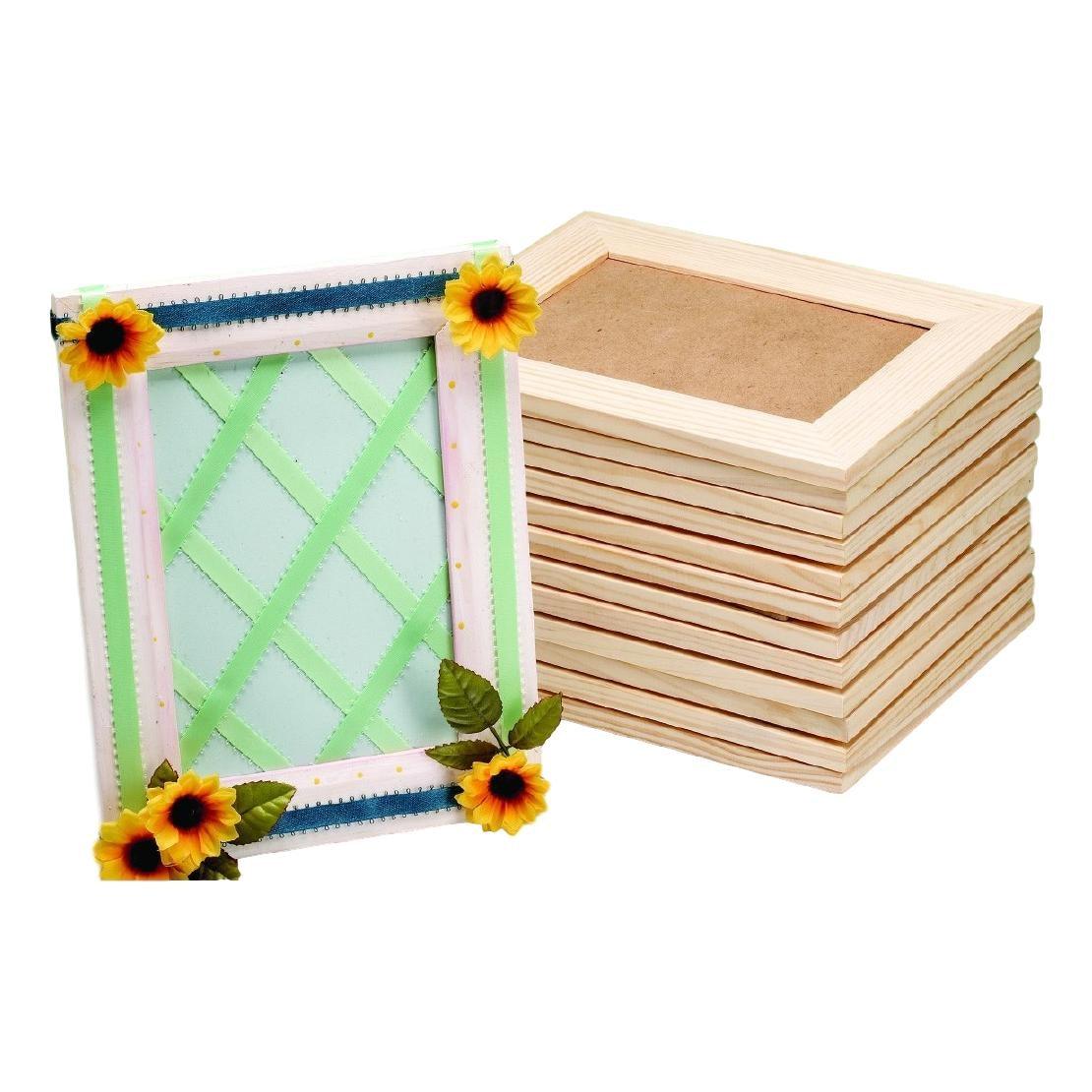 DIY Wooden Picture Frames - Rectangle (12 Pack) - EconoCrafts