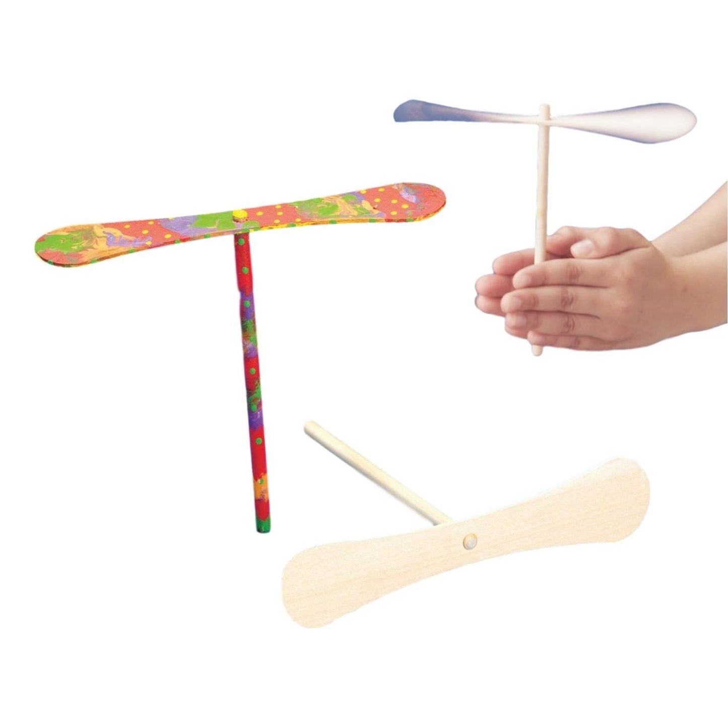 DIY Wooden Flying Dragonflies (2 Pack) - EconoCrafts