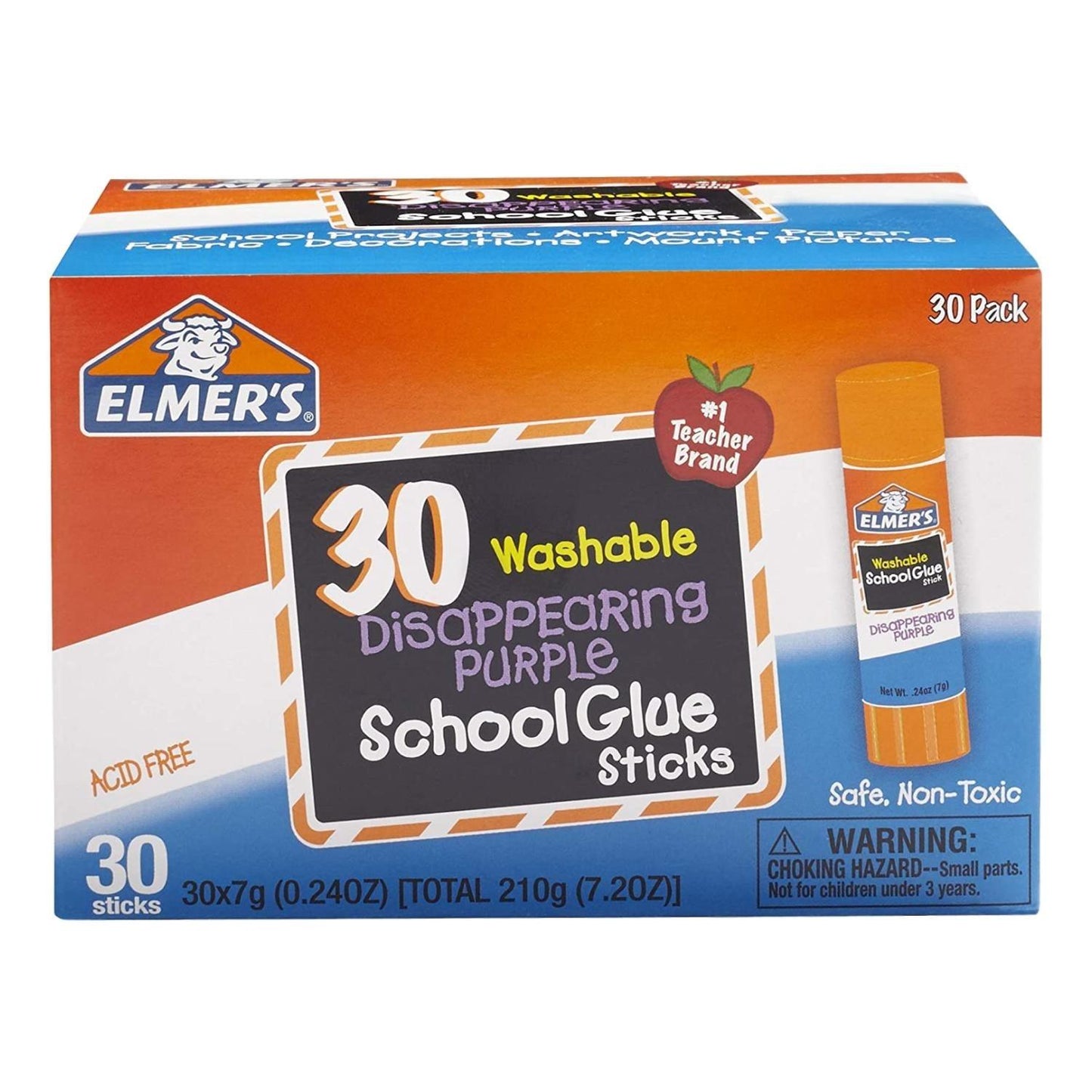 Elmer's Glue Sticks - Purple (30 Pack) - EconoCrafts