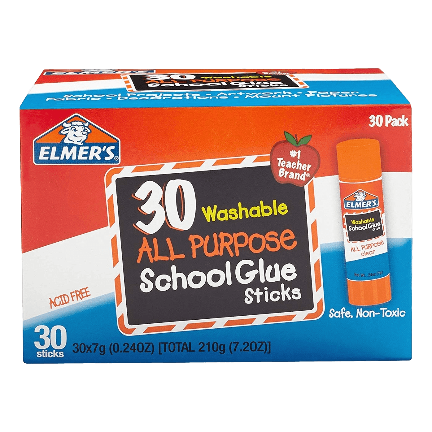 Elmer's Glue Sticks - Clear (30 Pack) - EconoCrafts