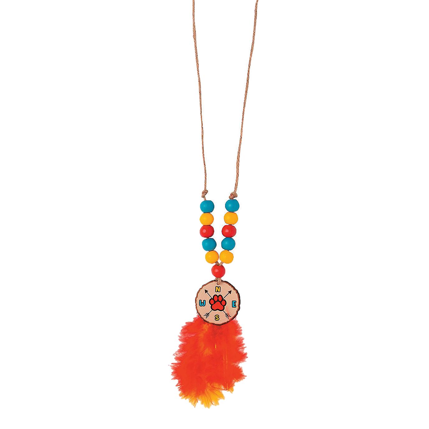 Feather Necklace Craft Kit (12 Pack)