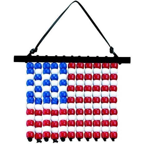 DIY Beaded USA Flag Hangers (24 Pack) - EconoCrafts