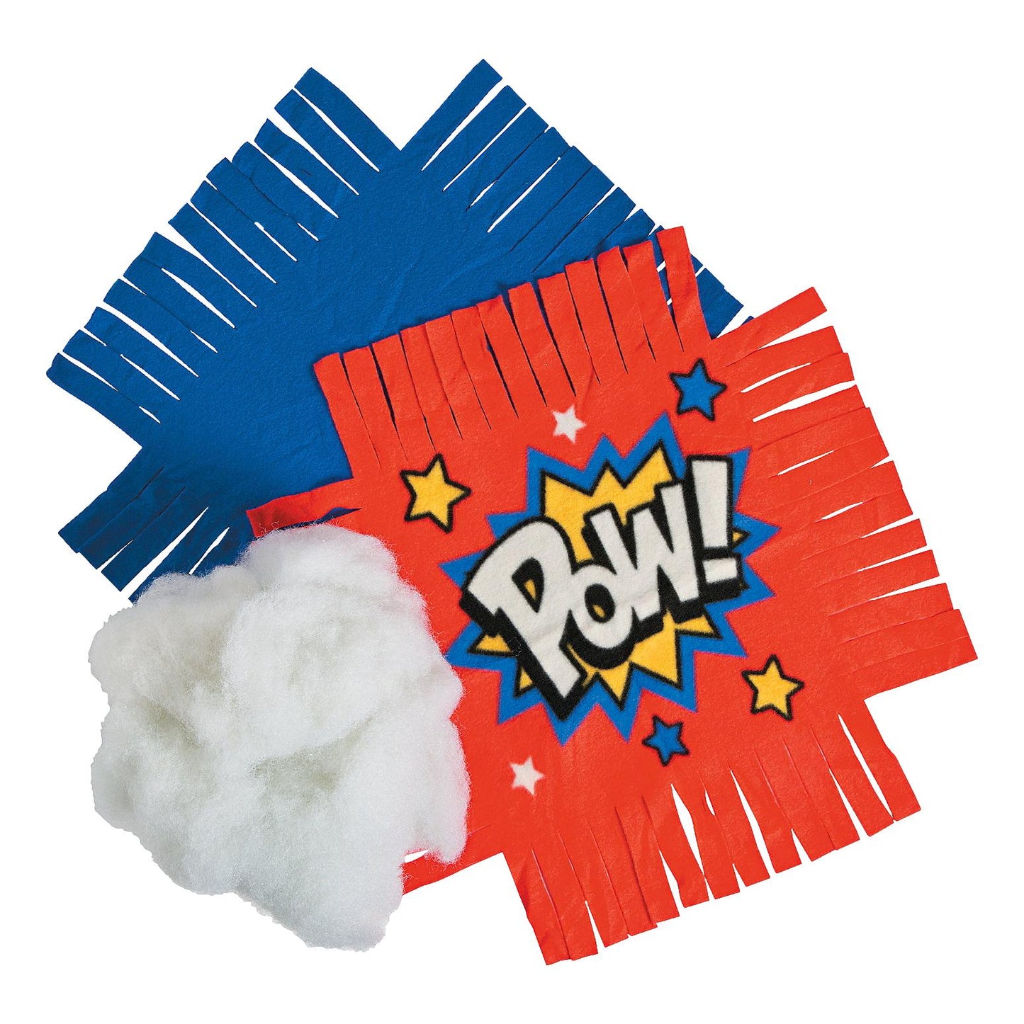 DIY Superhero Face Fleece Tied Pillows (6 Pack)