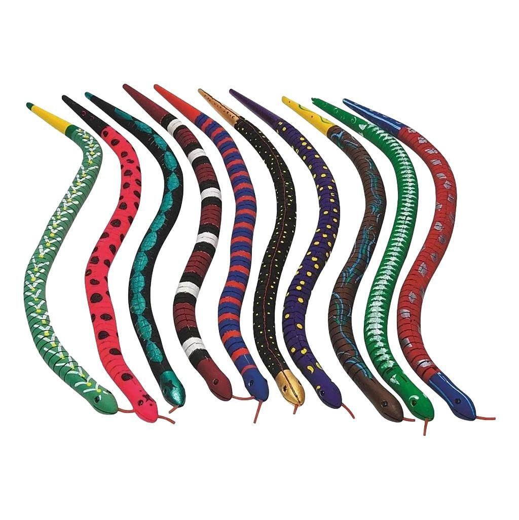 Flexible Wooden Snakes (12 Pack) - EconoCrafts